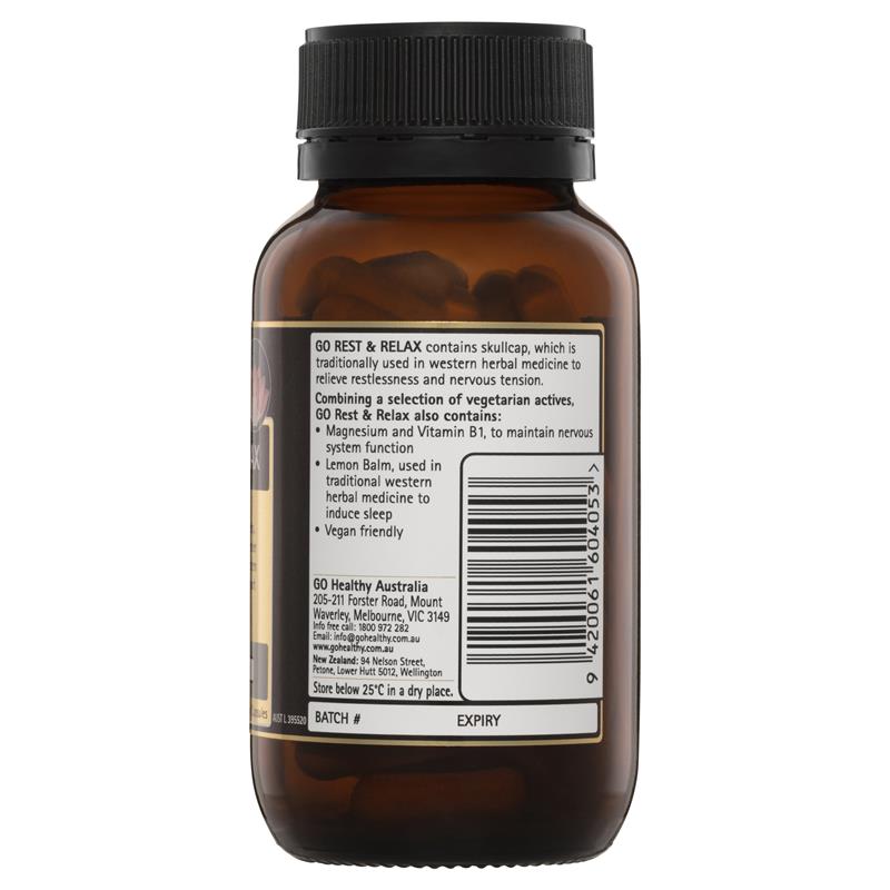 Go Healthy Rest & Relax 60 Vegan Capsules