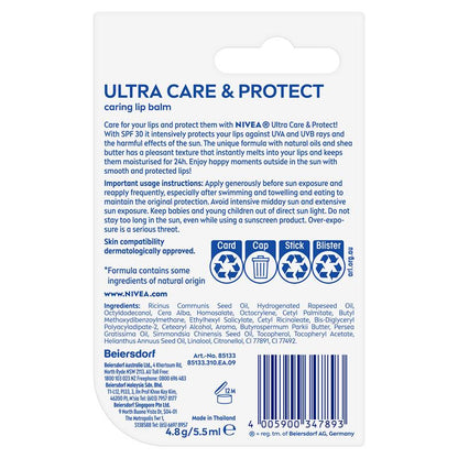 NIVEA Sun Protect Moisturising Lip Balm SPF30 4.8g