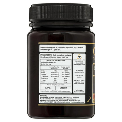GO Healthy Manuka Honey UMF 8+ (MGO 180+) 500gm
