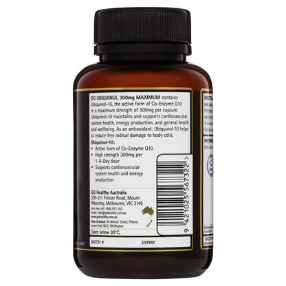 Go Healthy 泛醇 300 毫克，最大 30 粒软胶囊，独家尺寸