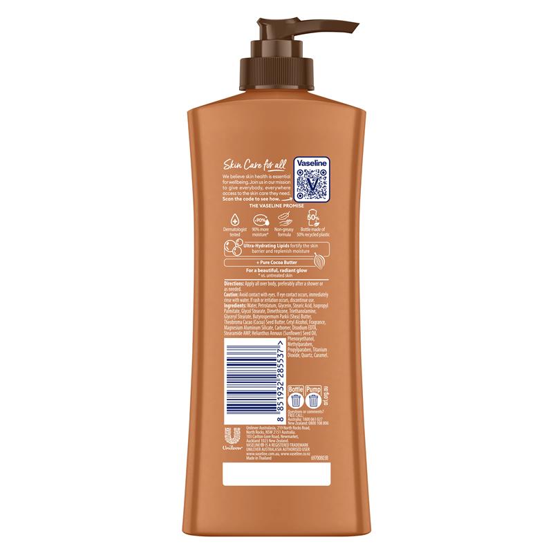 凡士林深层护理身体乳可可光泽 400ml 