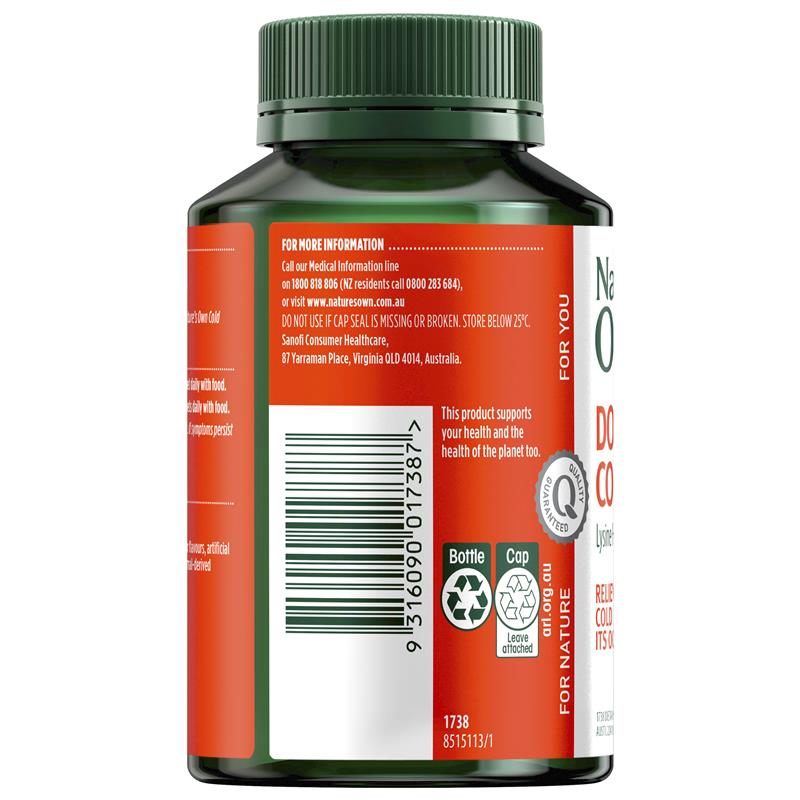 Viên uống Nature's Own Double Strength Cold Sore Relief L-Lysine 1000mg 100 viên 