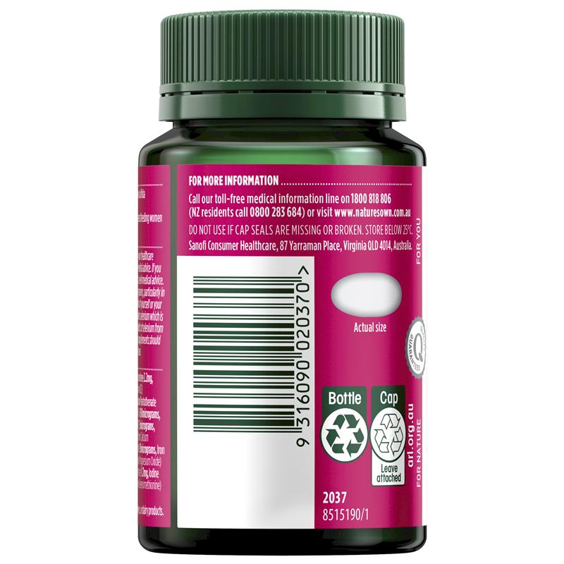 Nature's Own Mang thai &amp; Cho con bú 90 viên nang nhỏ 