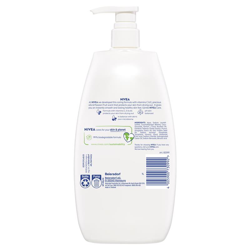 Sữa tắm NIVEA Passionfruit &amp; Monoi Oil 1L 