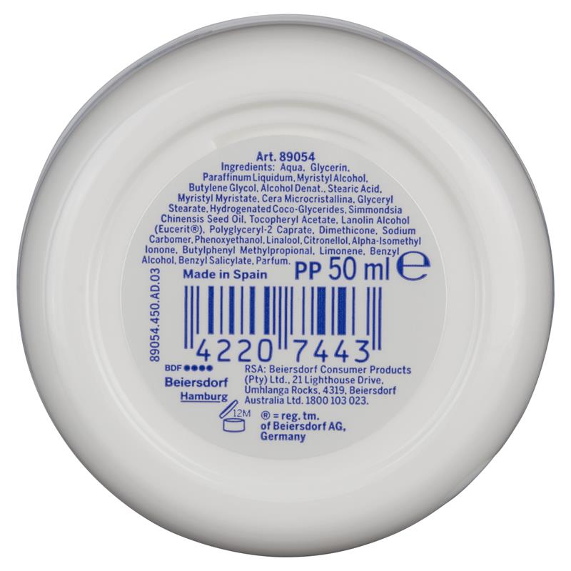 NIVEA Soft Moisturiser Cream Face Body Hands 50ml