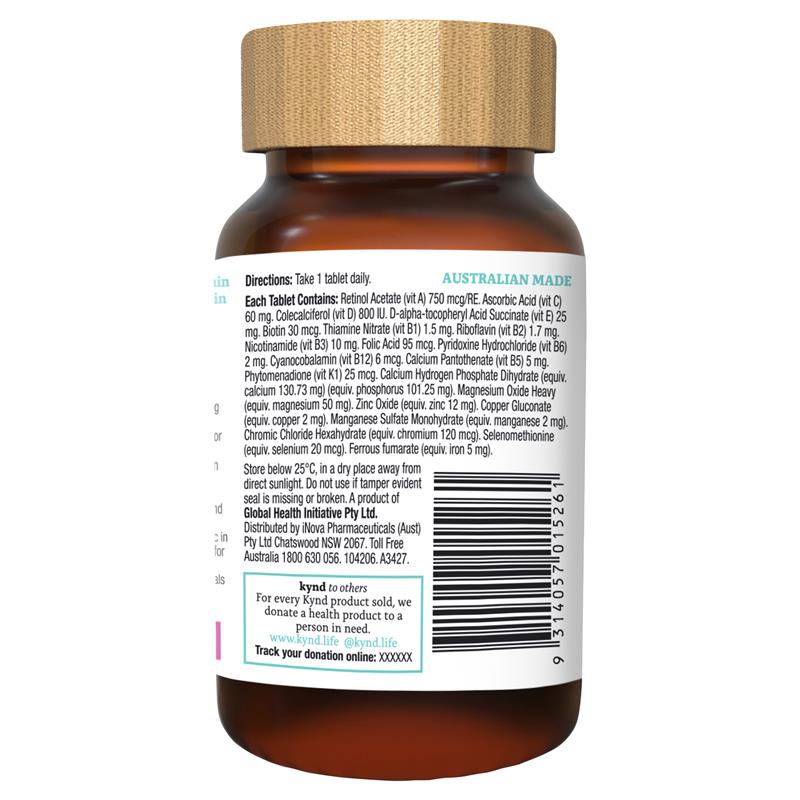 Kynd Womens Multivitamin + Skin 30 Viên 