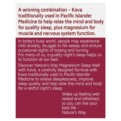 Nature's Way Magnesium Sleep Well 60 Tablets