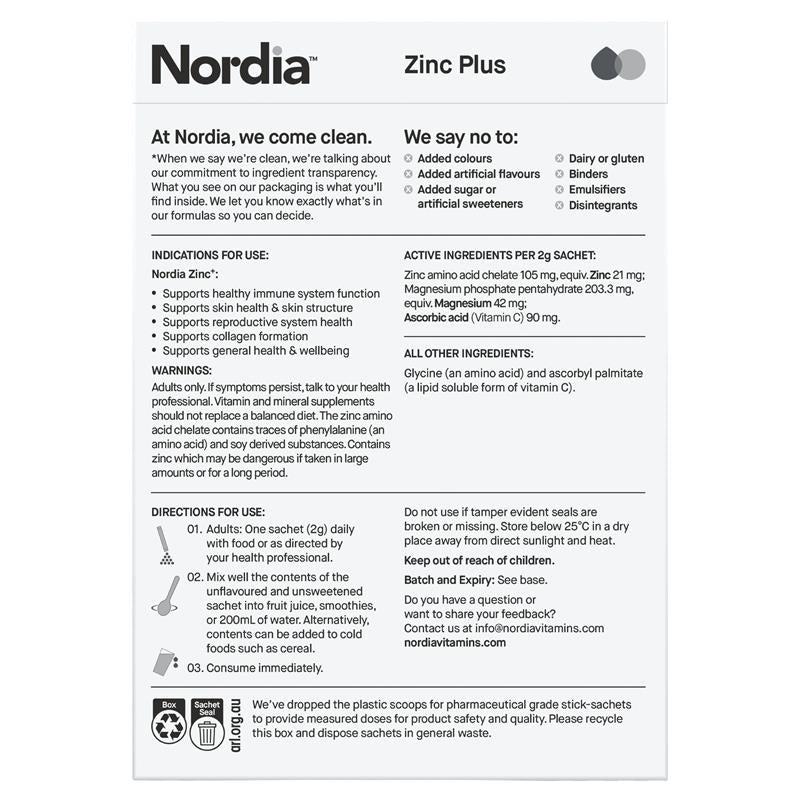 Bột Nordia Zinc+ 28 Gói 