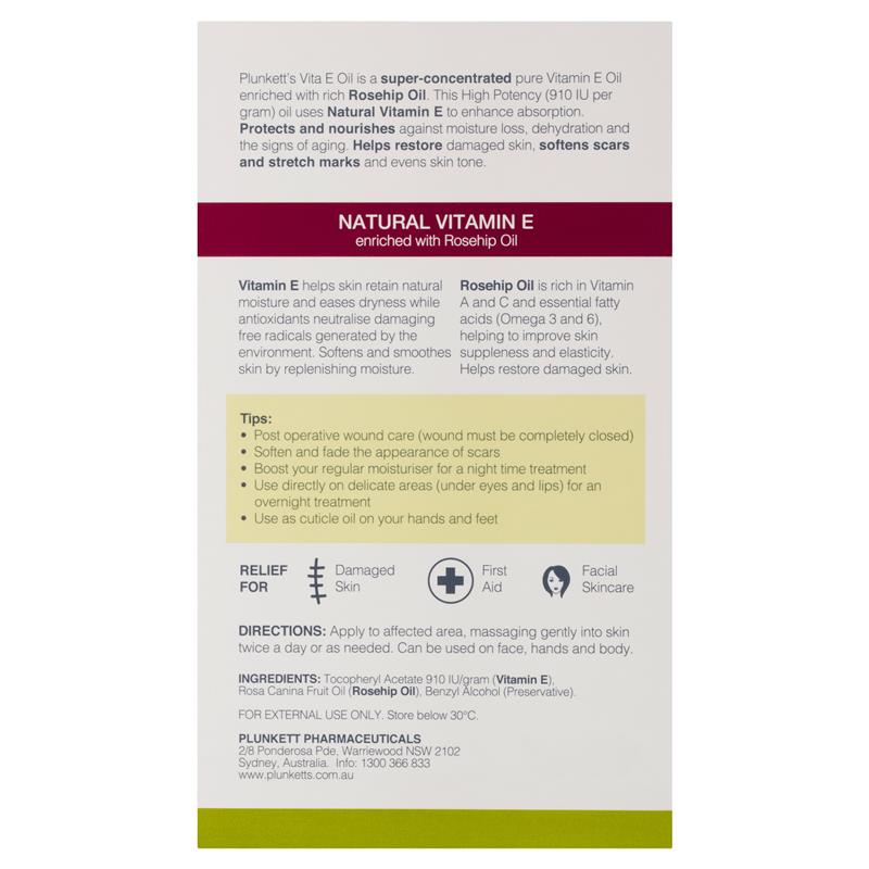Plunkett's Vita E Pure Vitamin E Oil 25ml