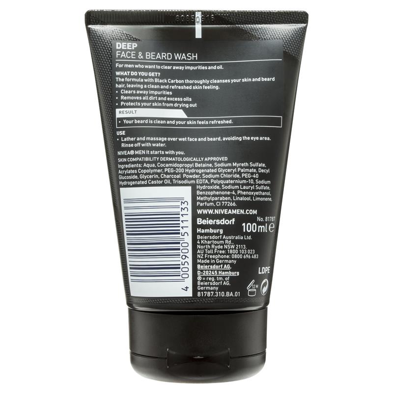 NIVEA for Men Deep Face Wash 100ml
