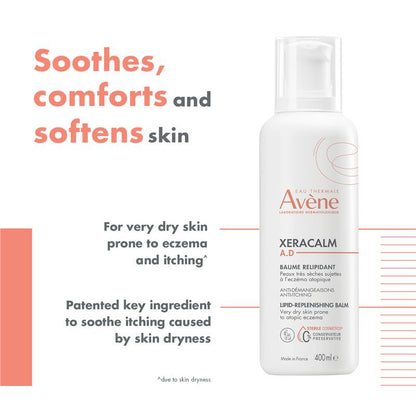 Avene XeraCalm AD 脂质补充膏 400ml 
