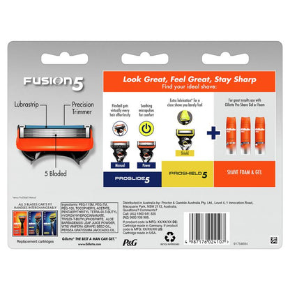 Lưỡi dao cạo râu Gillette Fusion 10 hộp thay thế 