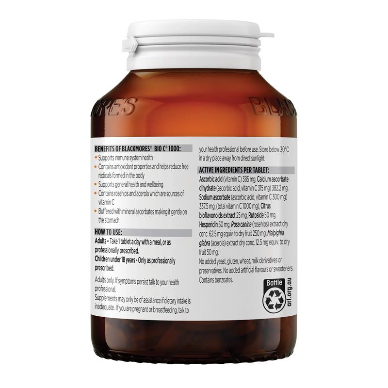 Blackmores Bio C 1000mg Vitamin C Hỗ trợ miễn dịch 150 viên 