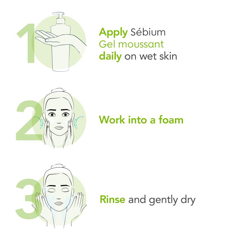 Bioderma Sebium Gel Moussant Gel Cleanser For Oily Skin 200ml