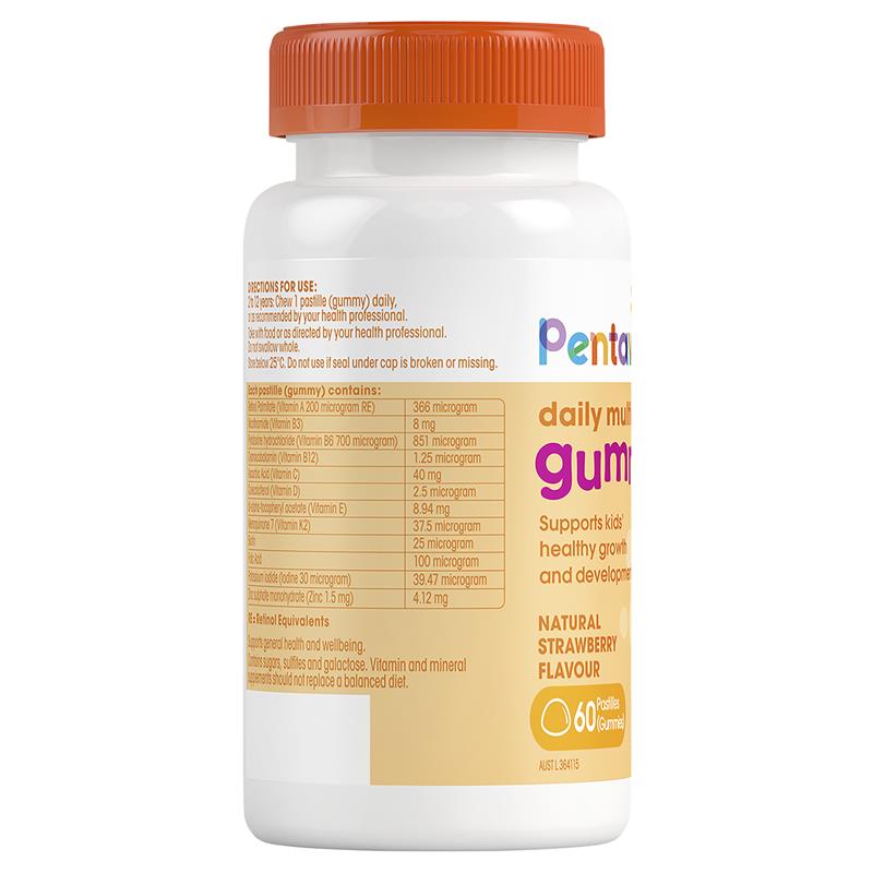 Kẹo dẻo bổ sung vitamin tổng hợp Pentavite Daily Multivitamin Kids 60 viên 