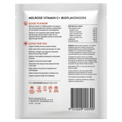 Melrose Vitamin C + Bioflavonoids Bột 100g 