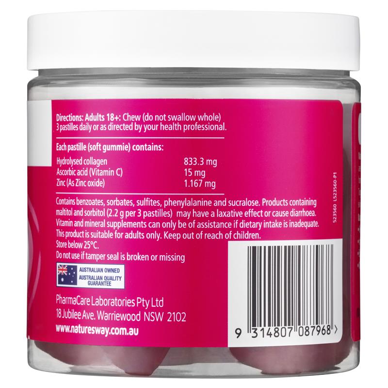 Nature's Way Beauty Collagen Peptides + Vit C 45 viên kẹo dẻo 
