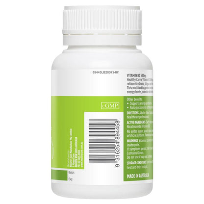 Healthy Care Vitamin B3 500mg 60 Tablets