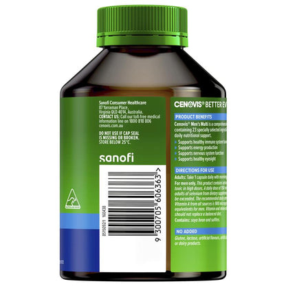 Cenovis 男士每日一次复合维生素 100 粒胶囊超值装
