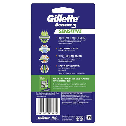 Gillette Sensor 3 Sensitive Disposables Nam Gói 4 