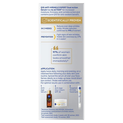 Nivea Q10 Anti-Wrinkle Expert Dual Action Serum 30ml