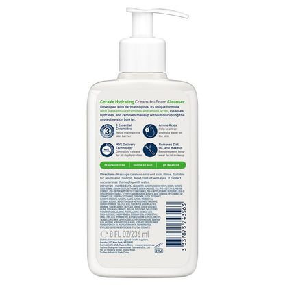 CeraVe 保湿霜泡沫洁面乳 236ml 