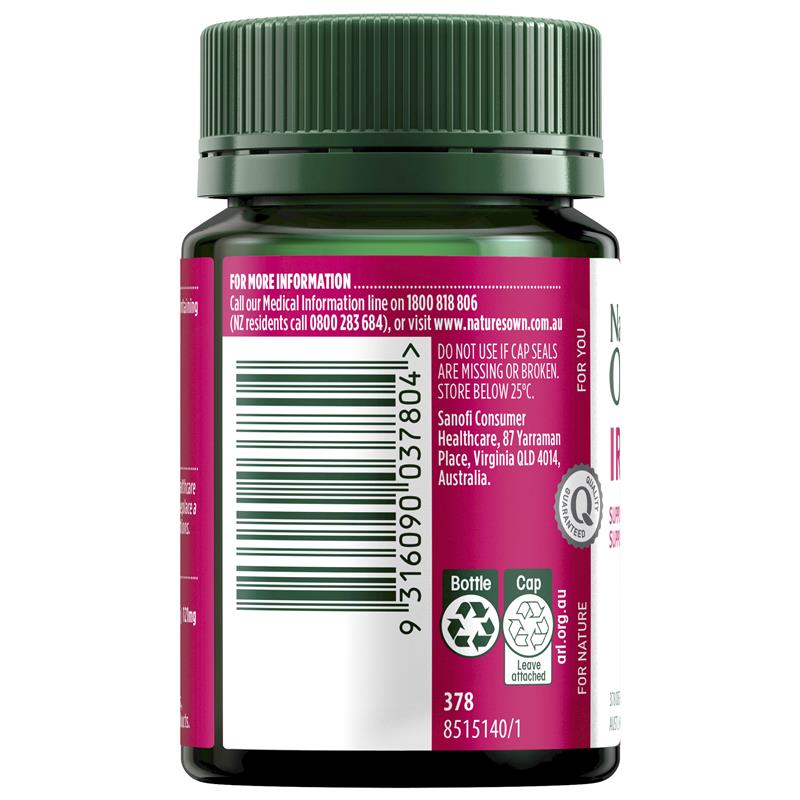 Viên uống bổ sung sắt Nature's Own Iron Plus 50 viên 