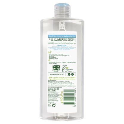 Simple Water Boost 胶束卸妆水 400ml 