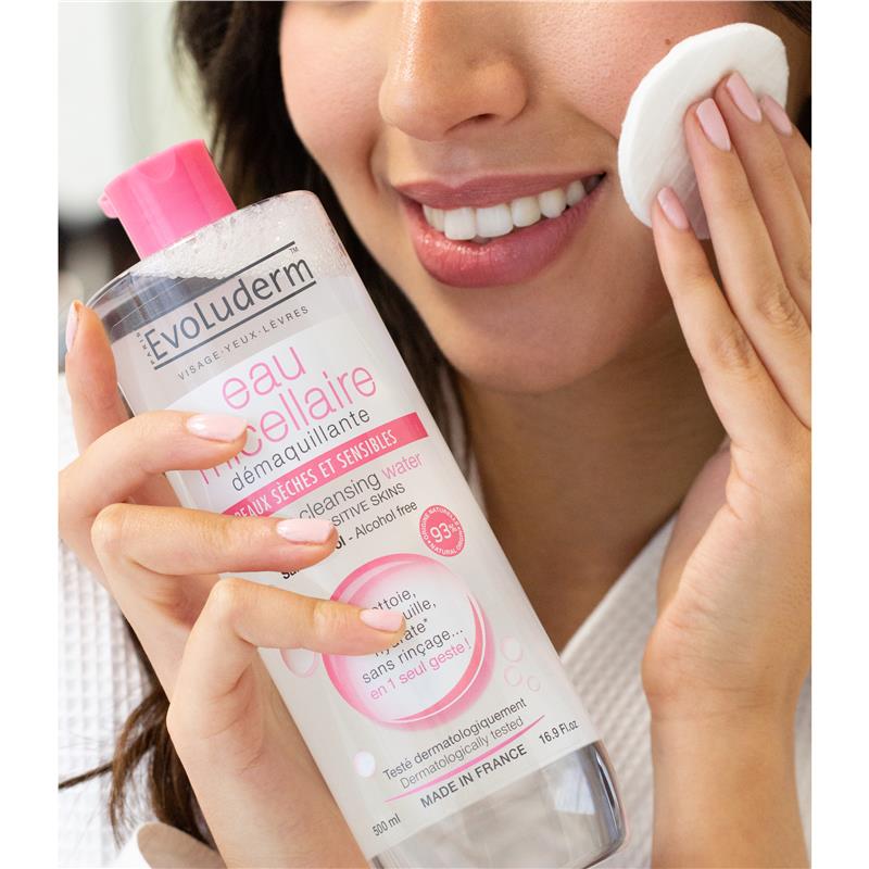 Evoluderm Eau Micellaire 干性/敏感性肌肤保湿水 500ml 