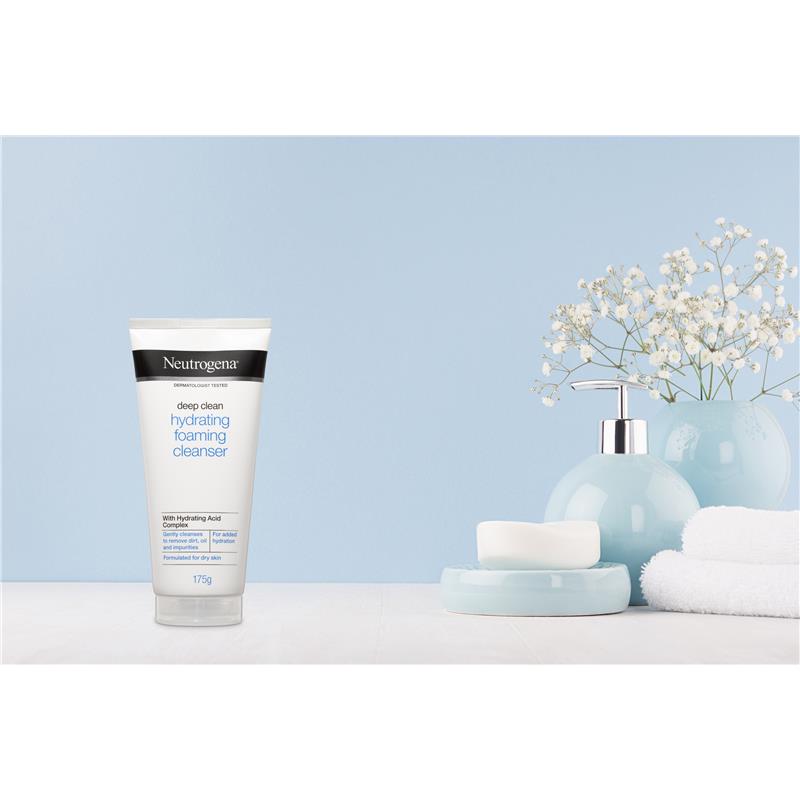 Sữa rửa mặt tạo bọt dưỡng ẩm Neutrogena Deep Clean 175g 