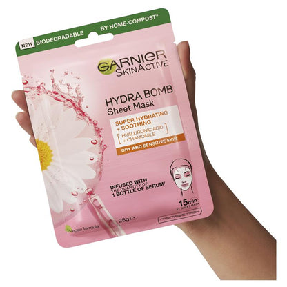 卡尼尔 Hydra Bomb 透明质酸 + 洋甘菊面膜