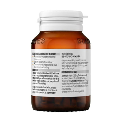Blackmores Bio C 500毫克咀嚼维生素C免疫支持50片