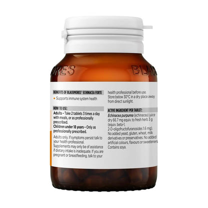 Blackmores Echinacea Forte Immune Support 40 Tablets