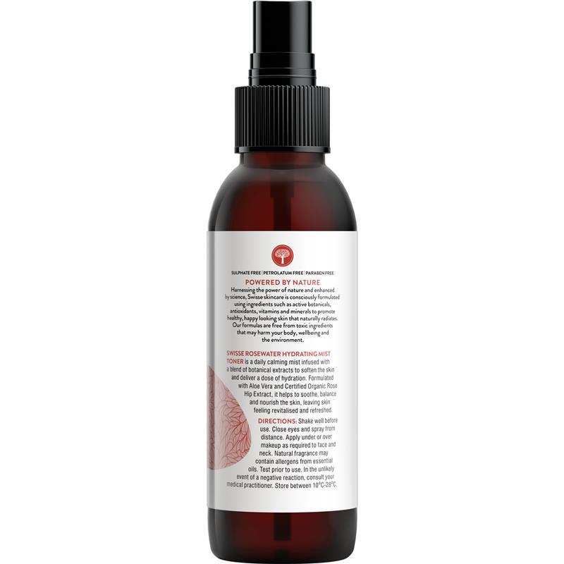 Swisse 护肤玫瑰水保湿喷雾爽肤水 125ml 