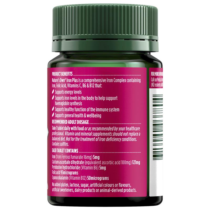 Viên uống bổ sung sắt Nature's Own Iron Plus 50 viên 