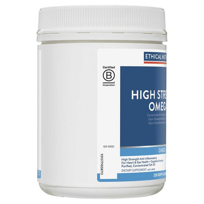 Viên nang Omega-3 cường độ cao Ethical Nutrients 220 viên 