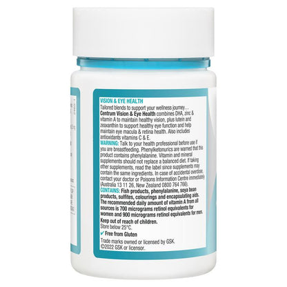 Centrum Vision and Eye Health 50 Capsules