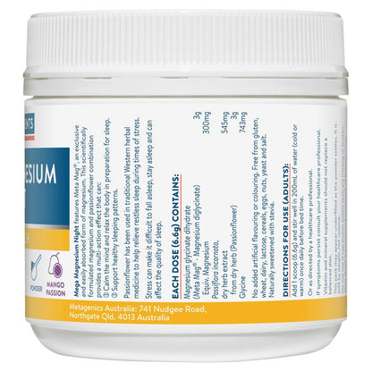 Bột Ethical Nutrients Mega Magnesium Night 126g 