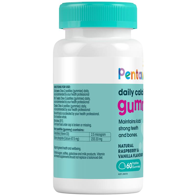 Kẹo dẻo Pentavite Daily Calcium + Vit D3 60 viên 