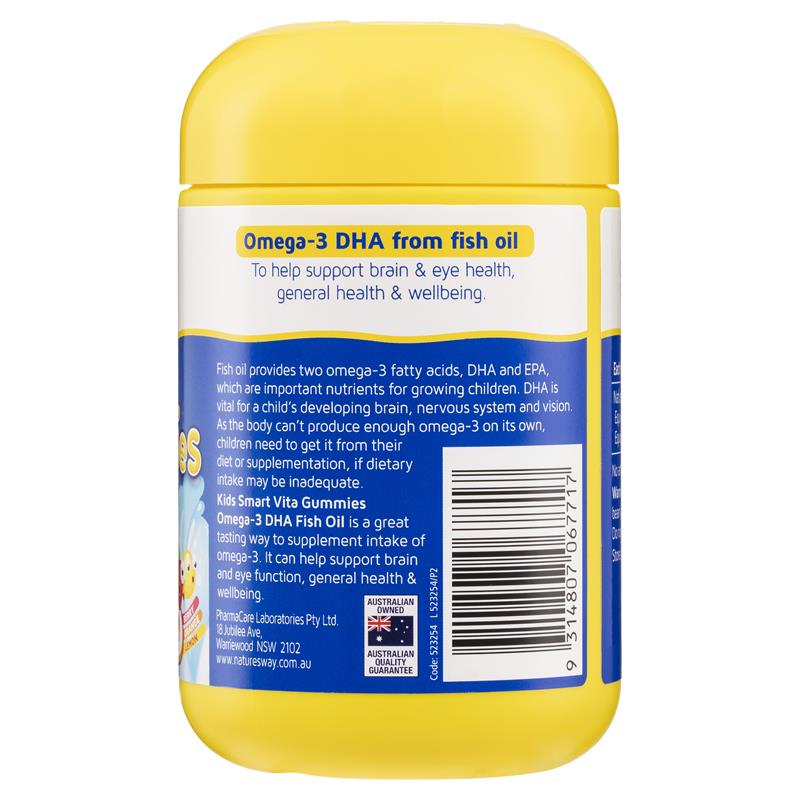 Kẹo dẻo Nature's Way Kids Smart Vita Gummies Omega-3 120 viên 