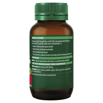 汤普森高强度超级辅酶Q10 300毫克 60粒胶囊