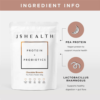 JSHEALTH Protein + Probiotics Chocolate Brownie 300g
