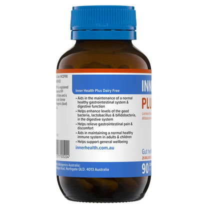 Inner Health Plus 无乳制品益生菌 90 粒胶囊 冰箱包装