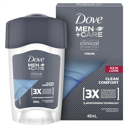 多芬男士临床防护止汗除臭剂清洁舒适 45ml 