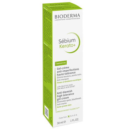 Kem dưỡng ẩm Bioderma Sebium Kerato Nonallergenic Acne Cream phù hợp với da mụn 30ml 