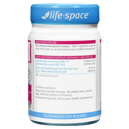 Life-Space Probiotics + Menopause Support 30 Capsules