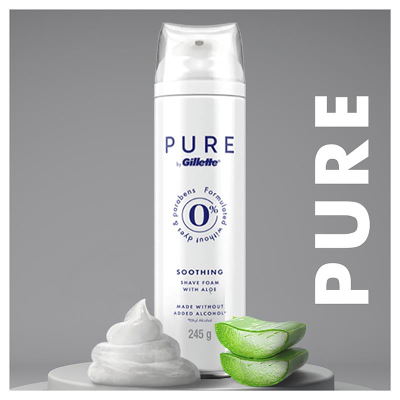 Bọt cạo râu Gillette Pure Sensitive 245g 