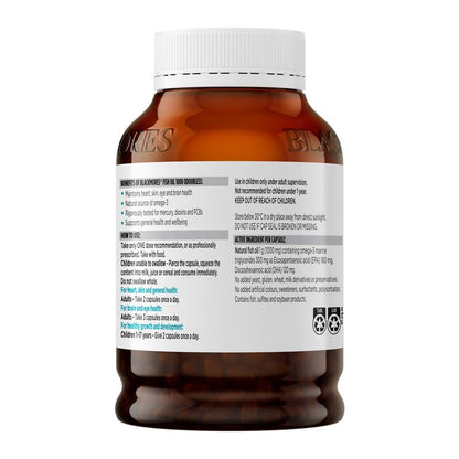 Blackmores Odourless Fish Oil 1000mg Omega-3 400 Capsules