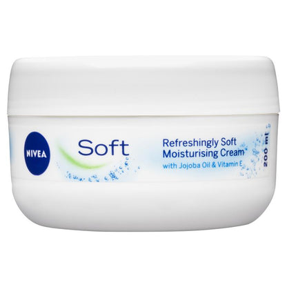 NIVEA Soft Moisturiser Cream Face Body Hands 200ml