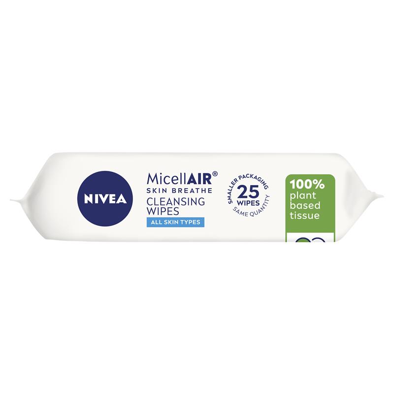 NIVEA Daily Essentials 可生物降解胶束清洁湿巾 25 片装